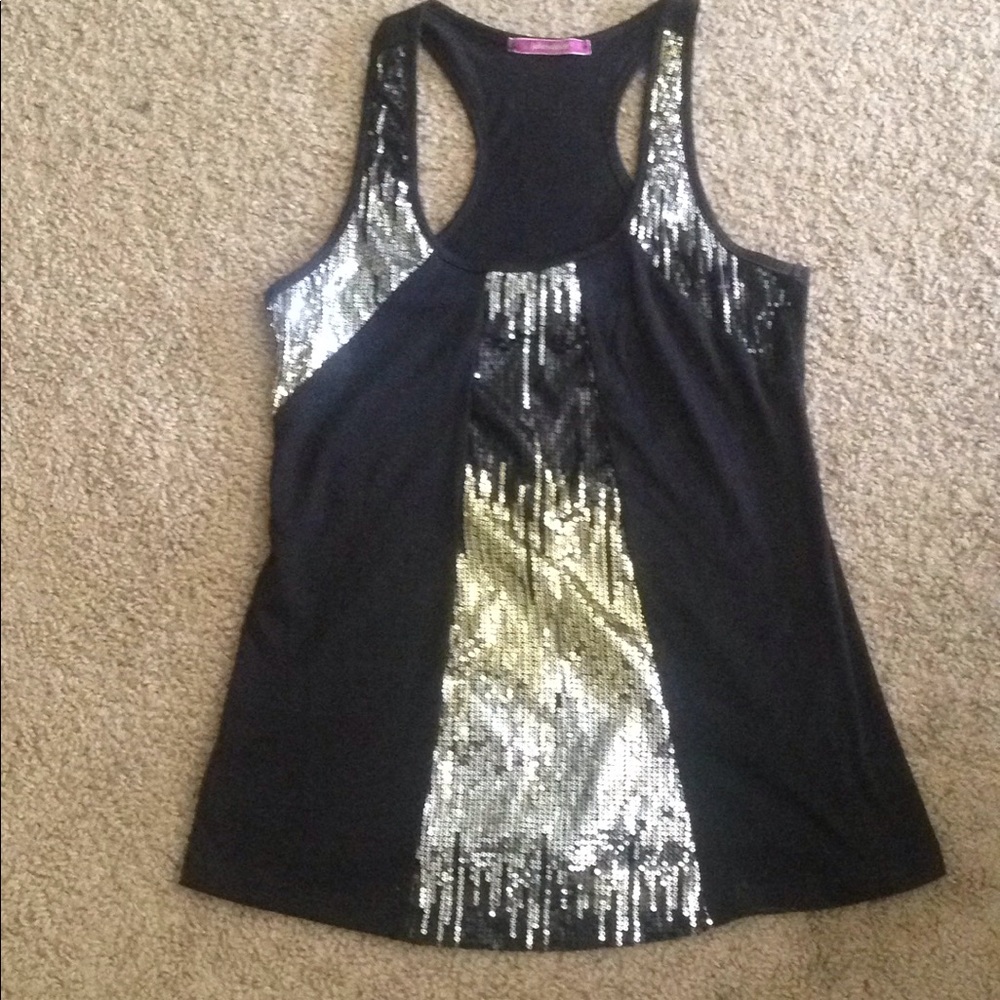 Sequin tank top (M)
